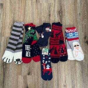 Kids Christmas Festive Holiday Socks Collection